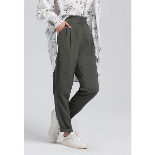 Look Made With Love Woman's Trousers 245 Nature Cene