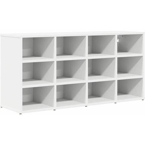 vidaXL Omara za čevlje s polico Bela 103 x 30 x 51 cm Konstruiran les, (5000161816) Cene