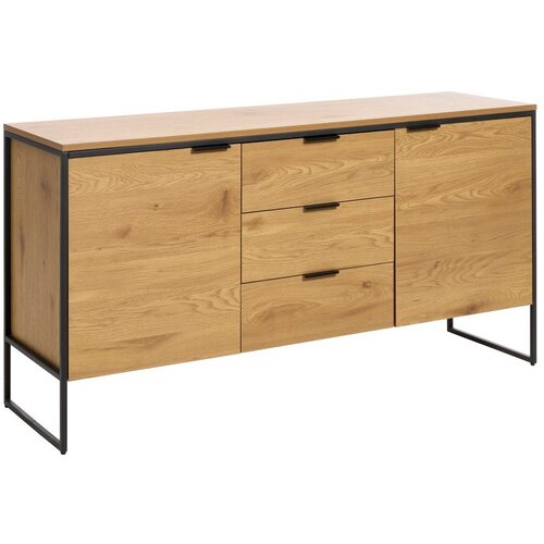 Unique Furniture Komoda v hrastovem dekorju v naravni barvi 155x81x45 cm Cesura &amp;ndash; Slike