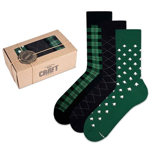 ZOOKSY/RAINBOW SOCKS Zooxy Craft Forest Moss Classic Socks Set Slike