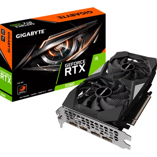 Gigabyte GeForce RTX 2060 D6 6GB (2.0) grafična kartica, (20272523)