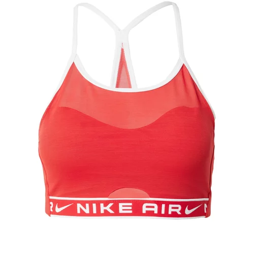 Nike Športni nederček svetlo rdeča / bela