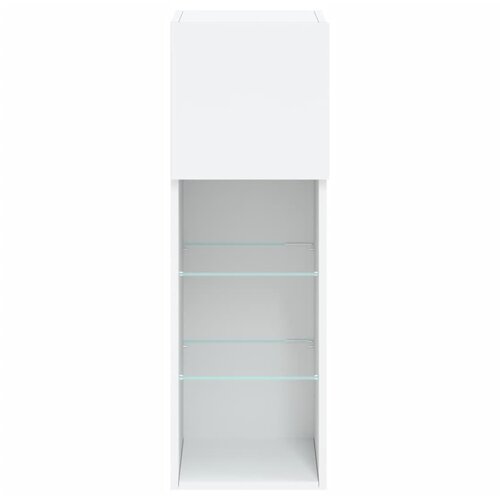  ormarići s LED svjetlima 2 kom bijeli 30,5x30x90 cm Slike