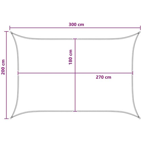  Jedrilica za sunčevu sjenu Antracit i bijelo 2 x 3 m HDPE - Antracit i bijela 2 x 3 m Slike