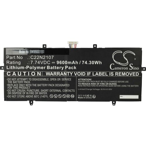 VHBW Baterija za Asus ZenBook 14 OLED UX3402QA / UX3402ZA / UX4302ZA, C22N2107, 9600 mAh Slike