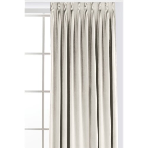 Filumi Kremno bela žametna zavesa za delno zatemnitev 265x250 cm Velto &amp;ndash; Slike