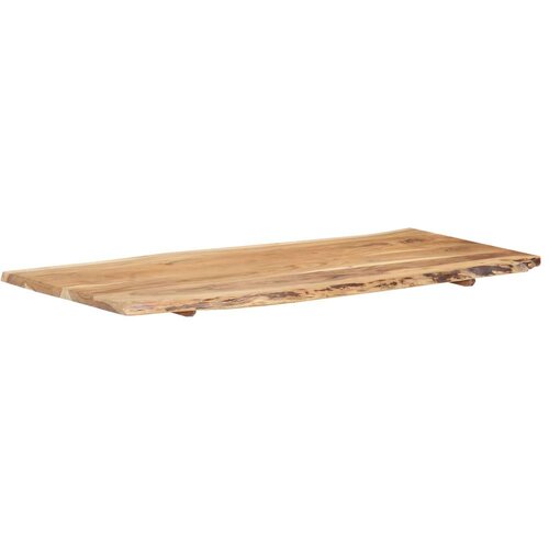 VidaXL stolna ploča od masivnog bagremovog drva 118 x (50-60) x 2,5 cm Slike