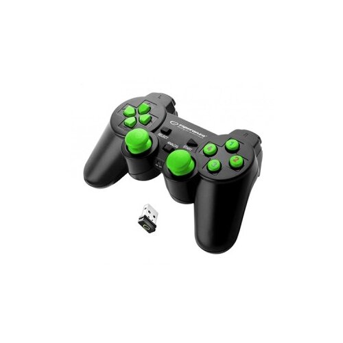 Game Pad ESPERANZA GLADIATOR, vibration, PS3/PC, wireless, black/green, EGG108G Cijene