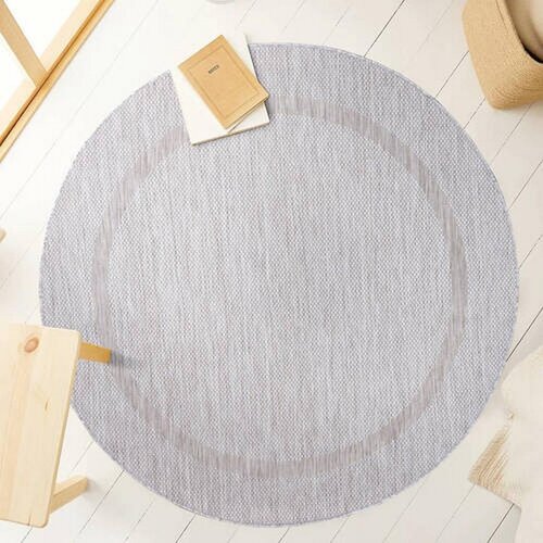 Novel Ravno Tkana Preproga Relax, Srebrna, 120cm Slike