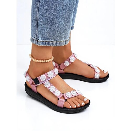 Resti Letitia pink platform sandals - classic pearl studs Cijene