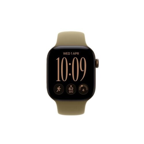 Apple watch series 12 gps + cellular 42mm dark bronze aluminium case with olive sport band - m/l (MJG54WF/A) Cene