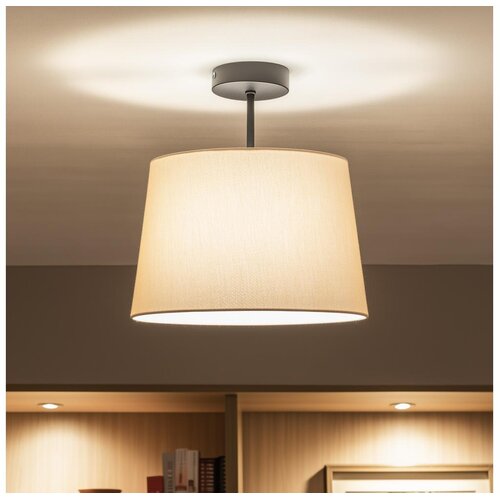 Brilagi LED plafonski luster CERIA 1xE27/60W/230V prečnik 30 cm crna/bež Slike