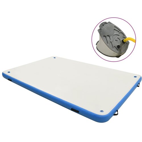 vidaXL Napihljiva plavajoča deska modra in bela 200x150x15 cm - - 11.85 - 200 x 150 x 15 cm - 2025- Cene