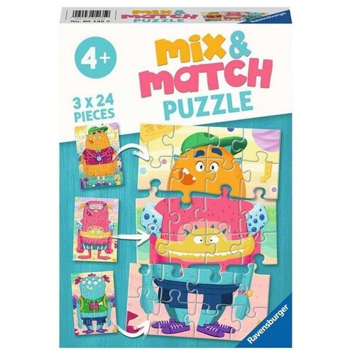 Ravensburger Mix&Match puzzle - Čudovišta - 3x24 delova Cene