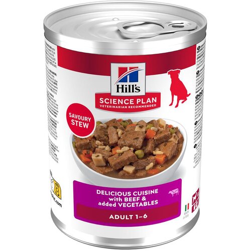 HILL&amp;#039;S SCIENCE Plan Adult Stew - S govedinom (24 x 363 g) Slike