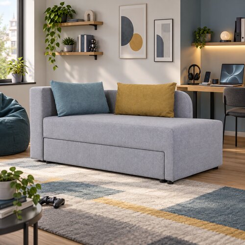 Grantex Line Sofa na razvlačenje Niki, 80x200cm, Siva Cene