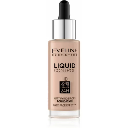 Eveline Cosmetics Liquid Control tekući puder s kapaljkom nijansa 025 Light Rose 32 ml