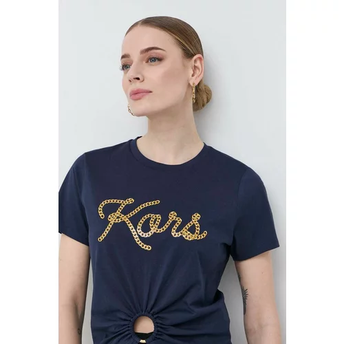 Michael Kors Pamučna majica boja: tamno plava
