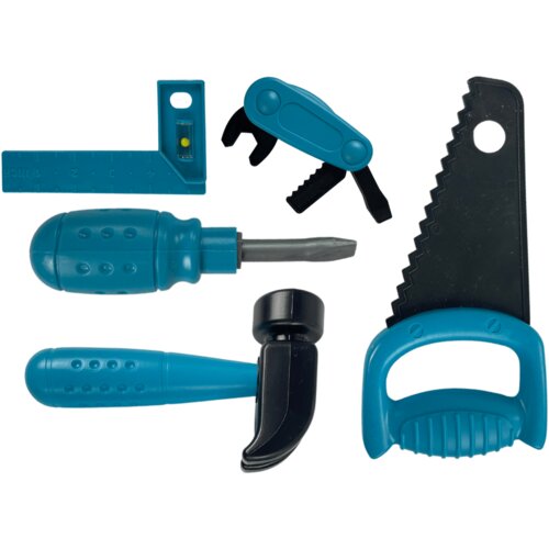 Lean Toys set orodij &amp;scaron;katla žaga sveder modra Slike