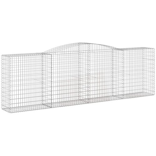  Lučne gabionske ko&amp;scaron;are 6 kom 400x50x120/140cm pocinčano željezo Slike
