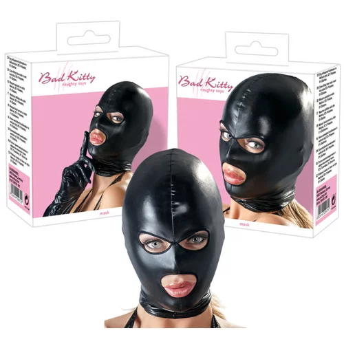 Bad Kitty - sjajna maska s otvorima za oči i usta