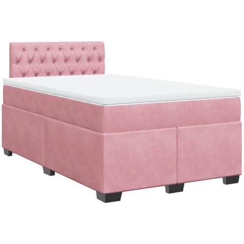 Box spring krevet s madracem ružičasti 120 x 200 cm bar&amp;scaron;unasti Slike