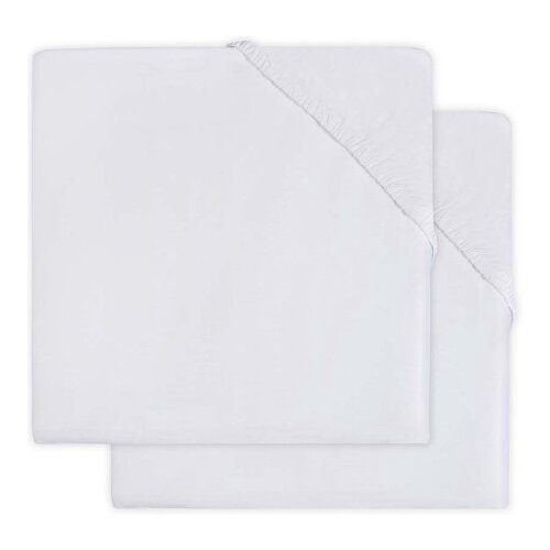 Jollein Plahta s gumicom Jersey 40/50x80/90 cm 2 kom, White Slike