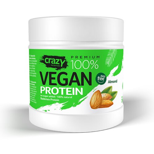 Crazy Bademov Crazy Vegan protein, 300g Cene