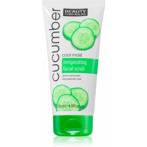 Beauty Formulas Cucumber osvežilni piling za obraz 150 ml