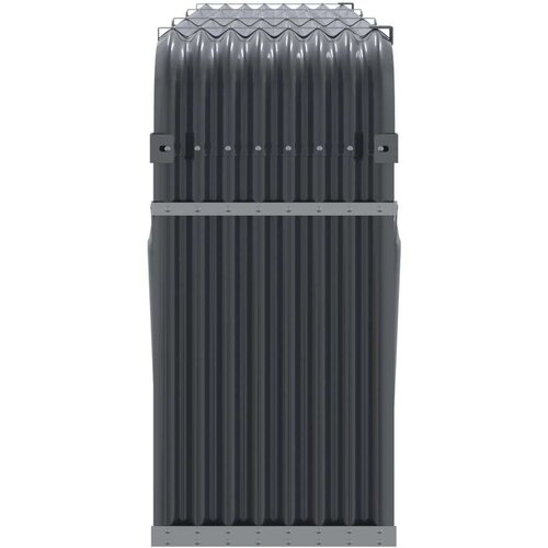 VidaXL Držač za cjepanice antracit 234x45x100 cm pocinčani čelik Slike