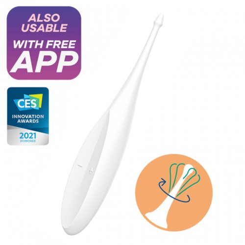 Satisfyer Točkovni stimulator Twirling Up bel Slike