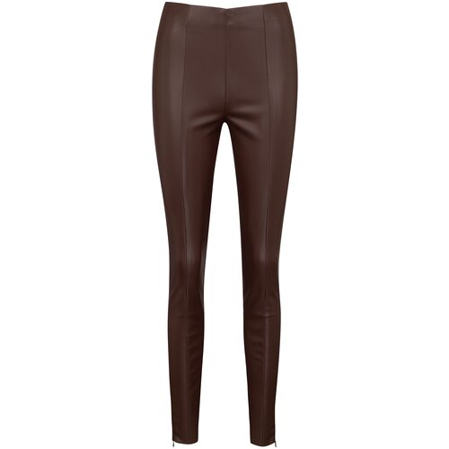 Orsay Brown women's leather trousers - Women's Cene