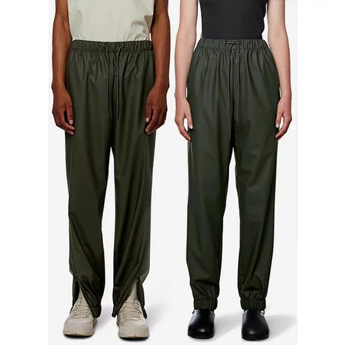 Rains Nepremočljive hlače 18560-GREEN Rain Pants Regular zelena barva