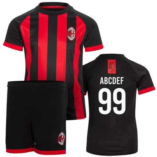 Drugo AC Milan Poly komplet trening dres za dječake (tisak po želji +16€)