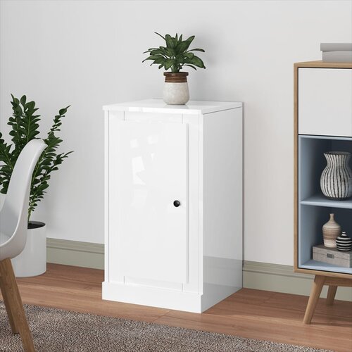 vidaXL Komoda sjajna bijela 37 5x35 5x67 5 cm od konstruiranog drva Cijene