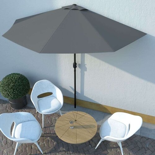  Balkonski suncobran s aluminijskom šipkom 300 x 155 cm antracit Cijene