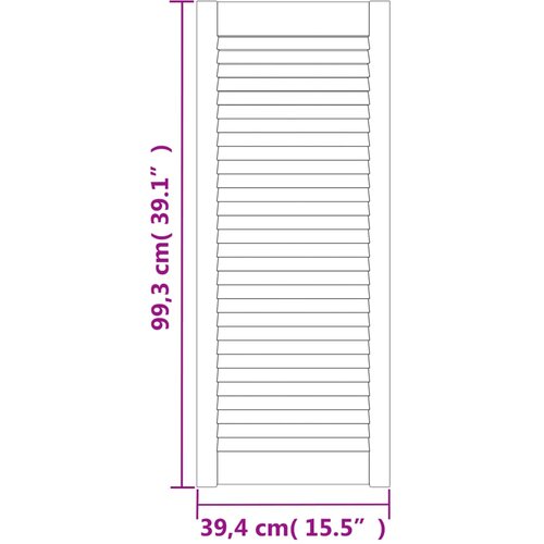  Vrata za ormarić re&amp;scaron;etkasti dizajn 99,3 x 39,4 cm od borovine Slike