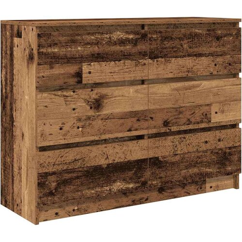 VidaXL Komoda staro drvo 100x35x76 cm od konstruiranog drva Slike