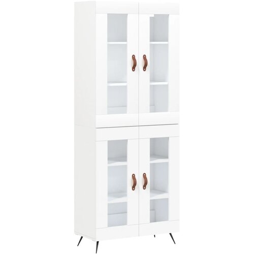 Maison Chic Visoka omara - Komoda - Predalnik bela 69,5x34x180 cm inženirski les, (21720428) Cene
