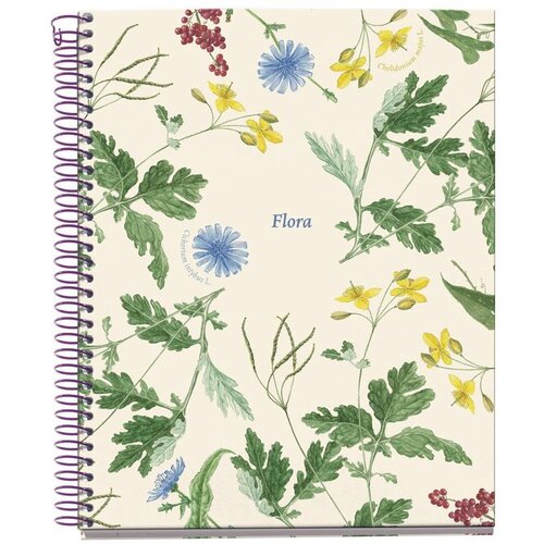  Bilježnica Miquelrius A5 Botanical Flora Mediterranean 100L 70g/m2 kocke MR4421 Slike