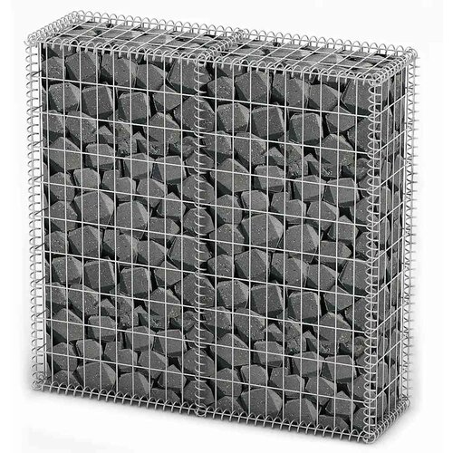 VidaXL Gabion ko&amp;scaron;ara s pokrovi pocinkana žica 100 x 100 x 30 cm, (21151799) Slike