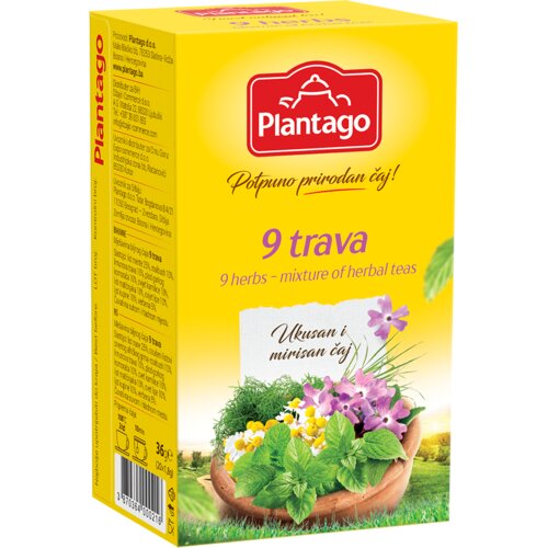 Plantago Čaj 9 trava, 36g Cene