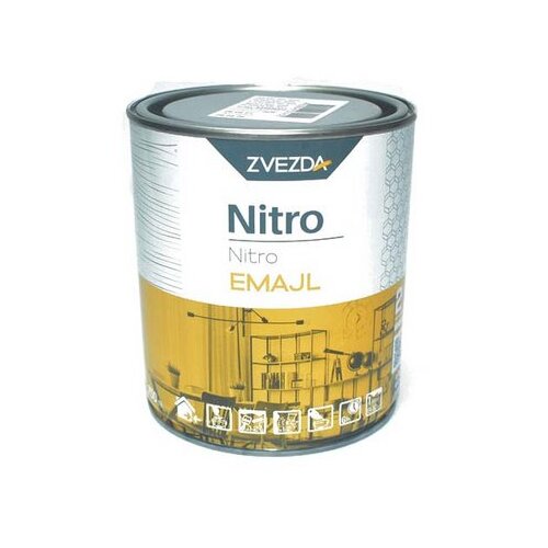 Helios Nitro emajl za drvo i metal 0.75l crni Slike