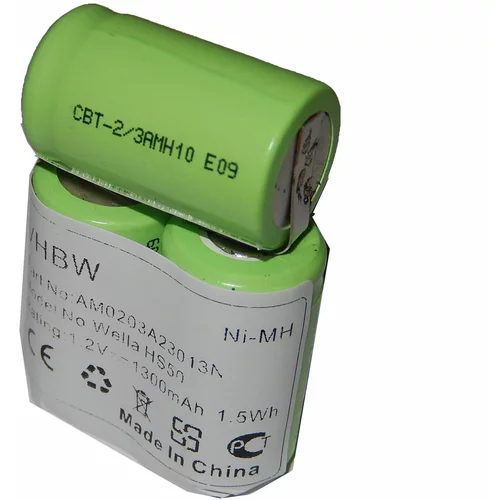 VHBW Baterija za Wella Xpert HS50, 1300 mAh