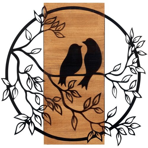 WALLXPERT zidna dekoracija Birds In Love 1, Crna Cene