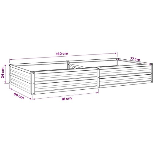  Povi&scaron;eni vrtni krevet Smeđa 160 x 80 x 24 cm - 160 x 80 x 24 cm Smeđa Cijene