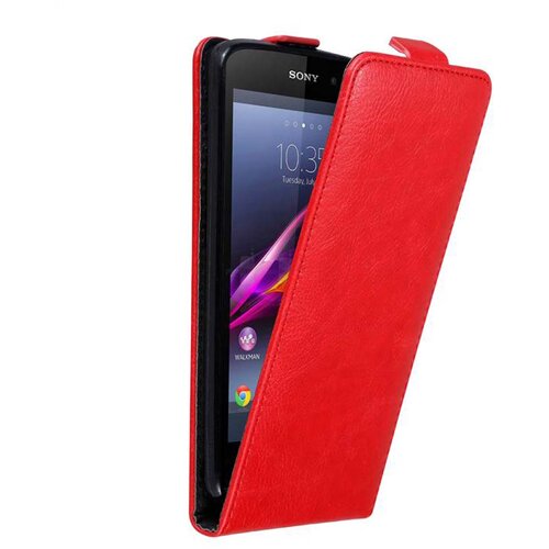 Cadorabo Ohi&scaron;je, združljivo z Sony Xperia Z1 v rdeče jabolko - Za&scaron;čitni ovitek v obliki flipa z magnetnim zapiranjem, (20563907) Cene