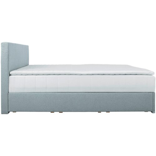 CARRYHOME POSTELJA Z VZMETNICO 140 cm x 200 cm , tekstil svetlo modra Slike