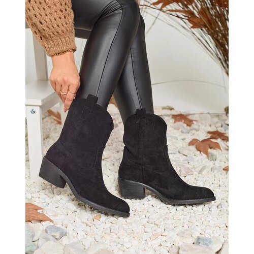Resti Black women's insulated cowboy boots Bronco Cene