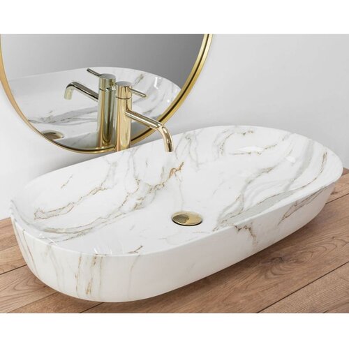 REA Bath Keramički umivaonik na ploči REA CLEO 81 Shiny Aiax Cijene